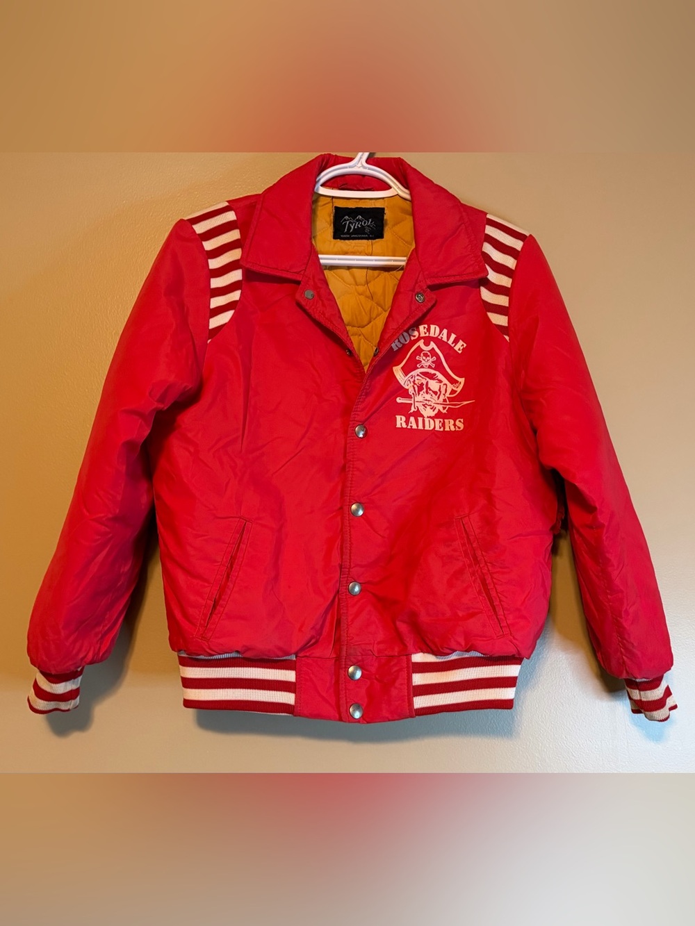 Vintage 1980’s Rosedale Raiders Bomber Athletic Bomber Jacket